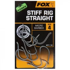 Fox Edges Stiff Rig Straight Haken