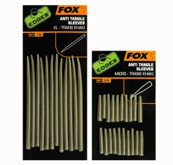 Fox Edges Anti Tangle Sleeves, Transkhaki Tangeltuben