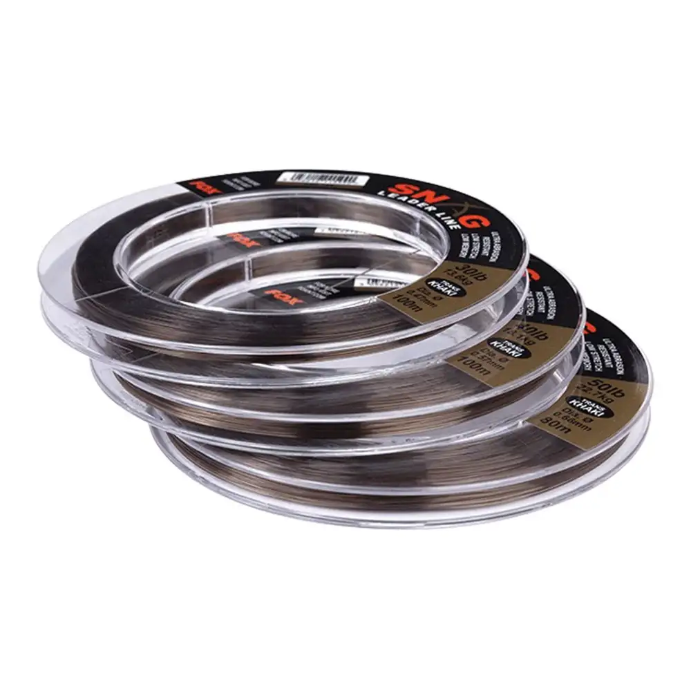 Fox Snag Leader, Transkhaki Vorfachschnur 6 Fox Snag Leader, Transkhaki Vorfachschnur – Bild 4