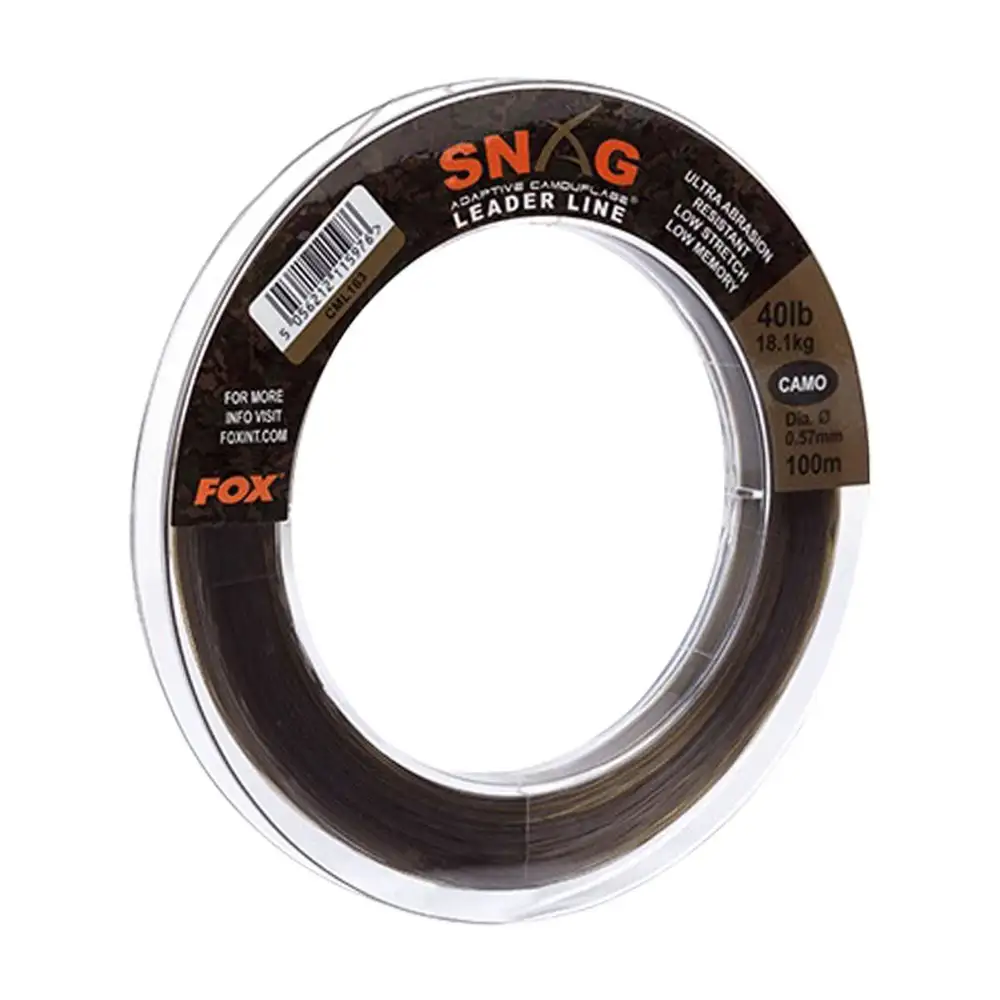 Fox Snag Leader, Transkhaki Vorfachschnur 4 Fox Snag Leader, Transkhaki Vorfachschnur – Bild 2