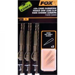 Fox Edges Camo Submerge Power Grip Bleiklipp Kwik Change Vorfächer