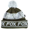 Fox Pudelmütze Mit Bommel, Grün & Silber 1 Fox Pudelmütze Mit Bommel, Grün & Silber -FOX Verkäufe fox green silver lined bobble hat fox18111607